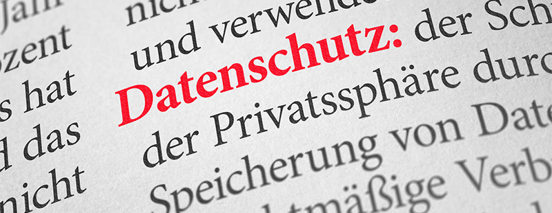 Ein Artikel Ausschnitt in dem Datenschutz rot markiert ist